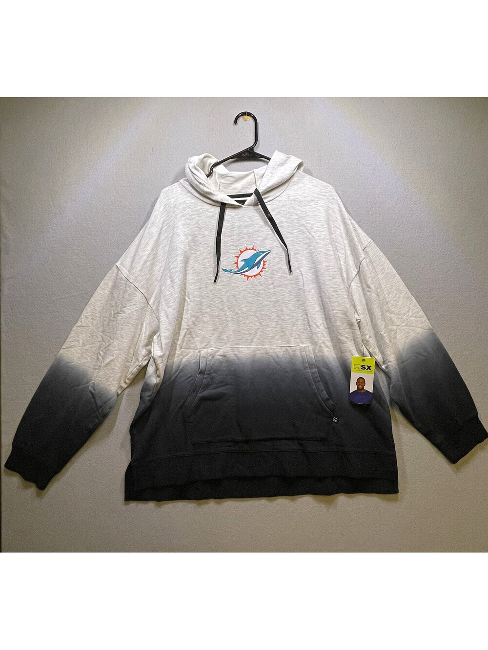 NFL Miami Dolphins Women’s Dip-Dye Hoodie - Size XL